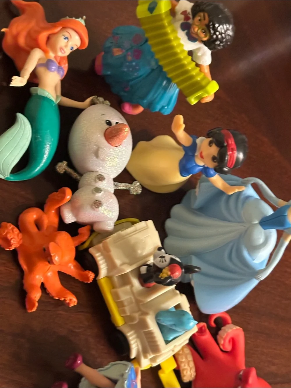 Disney Princess character toy figurine 9pc set lot Cinderella Maribel McDonald’s
